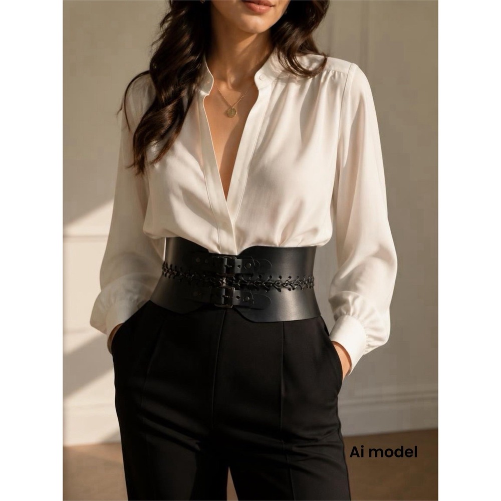 PlK Belt Black Nwt Leather belt Retail $189‎ 36"